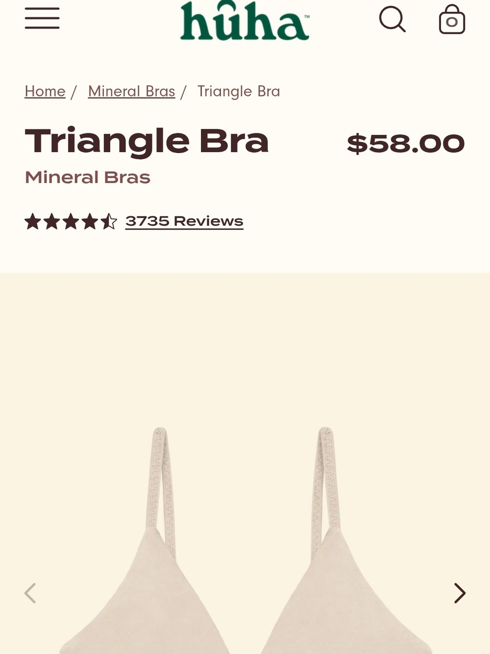 Huha Triangle Bra - Picture 5 of 7